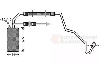 2100D041 VAN WEZEL Осушитель, кондиционер 2100D041 VAN WEZEL Осушитель, кондиционер