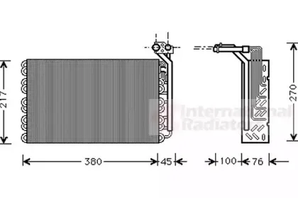 4000V010 VAN WEZEL Испаритель, кондиционер 4000V010 VAN WEZEL Испаритель, кондиционер