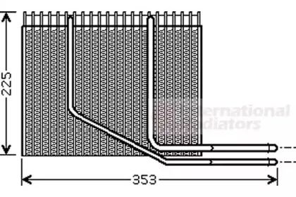 4300V353 VAN WEZEL Испаритель, кондиционер 4300V353 VAN WEZEL Испаритель, кондиционер
