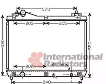 52002100 VAN WEZEL Радиатор, охлаждение двигател 52002100 VAN WEZEL Радиатор, охлаждение двигател