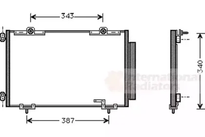 53005266 VAN WEZEL Конденсатор, кондиционер 53005266 VAN WEZEL Конденсатор, кондиционер