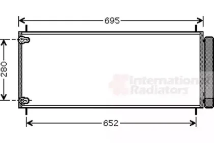 53005406 VAN WEZEL Конденсатор, кондиционер 53005406 VAN WEZEL Конденсатор, кондиционер
