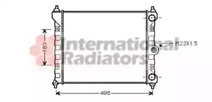 58002092 VAN WEZEL Радиатор, охлаждение двигател 58002092 VAN WEZEL Радиатор, охлаждение двигател