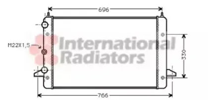 58002135 VAN WEZEL Радиатор, охлаждение двигател 58002135 VAN WEZEL Радиатор, охлаждение двигател