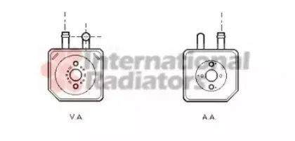 58003082 VAN WEZEL масляный радиатор, двигательное масло 58003082 VAN WEZEL масляный радиатор, двигательное масло
