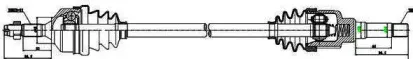 210002 GSP Приводной вал 210002 GSP Приводной вал