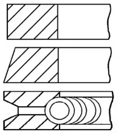 08-336400-00 GOETZE ENGINE Комплект поршневых колец 08-336400-00 GOETZE ENGINE Комплект поршневых колец