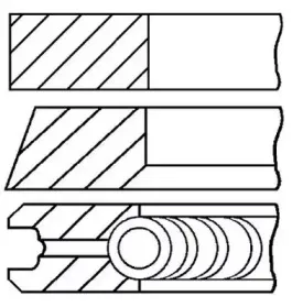 08-991300-00 GOETZE ENGINE Комплект поршневых колец 08-991300-00 GOETZE ENGINE Комплект поршневых колец