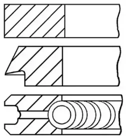 08-110900-00 GOETZE ENGINE Комплект поршневых колец 08-110900-00 GOETZE ENGINE Комплект поршневых колец