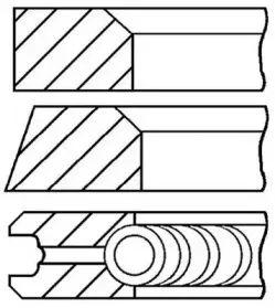 08-405211-00 GOETZE ENGINE Комплект поршневых колец 08-405211-00 GOETZE ENGINE Комплект поршневых колец