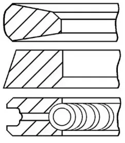 08-427400-00 GOETZE ENGINE Комплект поршневых колец 08-427400-00 GOETZE ENGINE Комплект поршневых колец