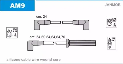 AM9 JANMOR Комплект проводов зажигания AM9 JANMOR Комплект проводов зажигания