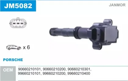 JM5082 JANMOR Катушка зажигания JM5082 JANMOR Катушка зажигания