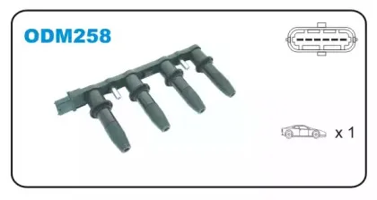 ODM258 JANMOR Катушка зажигания ODM258 JANMOR Катушка зажигания