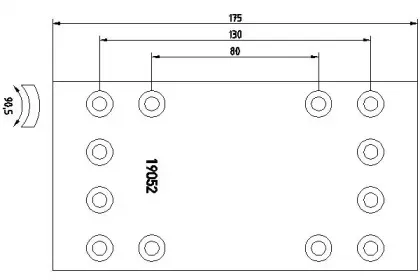 1905201 TEXTAR Комплект тормозных башмаков, барабанные тормоза 1905201 TEXTAR Комплект тормозных башмаков, барабанные тормоза