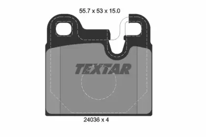 2043602 TEXTAR Комплект тормозных колодок, дисковый тормоз 2043602 TEXTAR Комплект тормозных колодок, дисковый тормоз