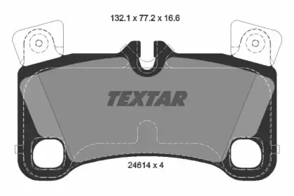 2461401 TEXTAR Комплект тормозных колодок, дисковый тормоз 2461401 TEXTAR Комплект тормозных колодок, дисковый тормоз