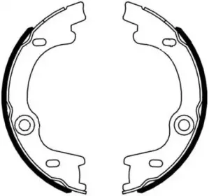 91076400 TEXTAR Комплект тормозных колодок, стояночная тормозная система 91076400 TEXTAR Комплект тормозных колодок, стояночная тормозная система