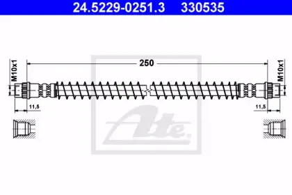 24.5229-0251.3 ATE Тормозной шланг 24.5229-0251.3 ATE Тормозной шланг