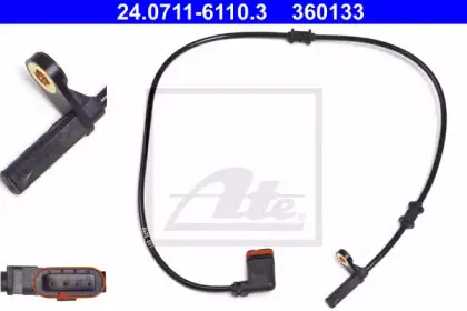 24.0711-6110.3 ATE Датчик, частота вращения колеса 24.0711-6110.3 ATE Датчик, частота вращения колеса