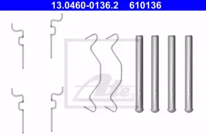 13.0460-0136.2 ATE Комплектующие, колодки дискового тормоза 13.0460-0136.2 ATE Комплектующие, колодки дискового тормоза