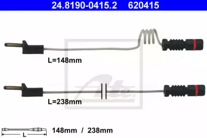 24.8190-0415.2 ATE Сигнализатор, износ тормозных колодок 24.8190-0415.2 ATE Сигнализатор, износ тормозных колодок