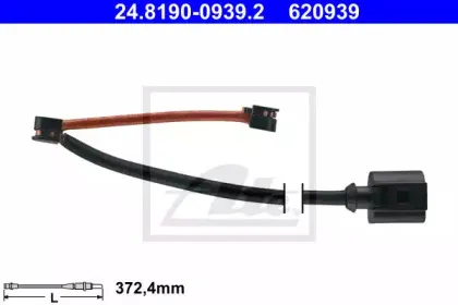 24.8190-0939.2 ATE Сигнализатор, износ тормозных колодок 24.8190-0939.2 ATE Сигнализатор, износ тормозных колодок