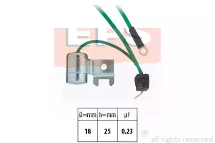 1.106.174 EPS Конденсатор, система зажигания 1.106.174 EPS Конденсатор, система зажигания
