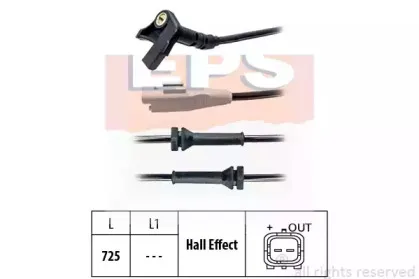 1.960.092 EPS Датчик, частота вращения колеса 1.960.092 EPS Датчик, частота вращения колеса