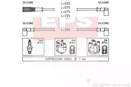 1.500.472 EPS Комплект проводов зажигания 1.500.472 EPS Комплект проводов зажигания