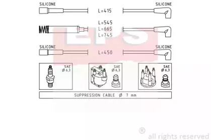1.500.514 EPS Комплект проводов зажигания 1.500.514 EPS Комплект проводов зажигания