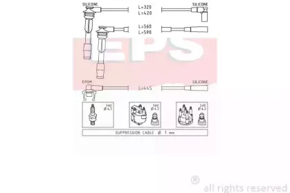 1.500.802 EPS Комплект проводов зажигания 1.500.802 EPS Комплект проводов зажигания