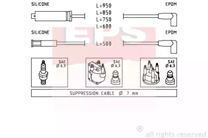 1.501.419 EPS Комплект проводов зажигания 1.501.419 EPS Комплект проводов зажигания