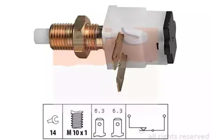 1.810.020 EPS Выключатель фонаря сигнала торможения 1.810.020 EPS Выключатель фонаря сигнала торможения
