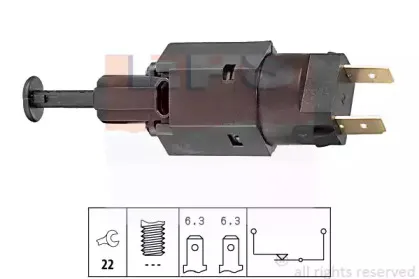 1.810.050 EPS Выключатель фонаря сигнала торможения 1.810.050 EPS Выключатель фонаря сигнала торможения