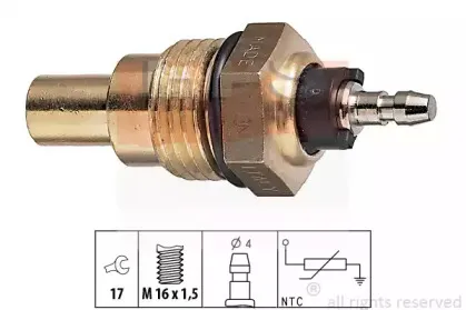1.830.009 EPS Датчик, температура охлаждающей жидкости 1.830.009 EPS Датчик, температура охлаждающей жидкости