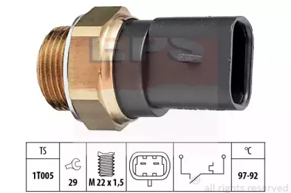1.850.103 EPS Термовыключатель, вентилятор радиатора 1.850.103 EPS Термовыключатель, вентилятор радиатора