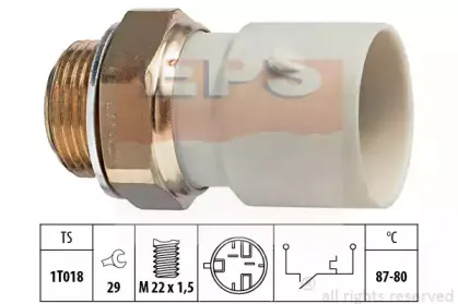 1.850.271 EPS Термовыключатель, вентилятор радиатора 1.850.271 EPS Термовыключатель, вентилятор радиатора