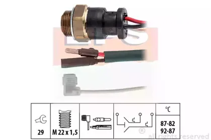 1.850.600 EPS Термовыключатель, вентилятор радиатора 1.850.600 EPS Термовыключатель, вентилятор радиатора