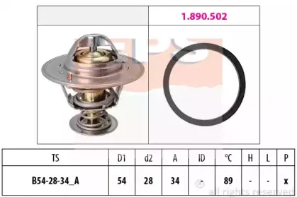 1.880.220 EPS Термостат, охлаждающая жидкость 1.880.220 EPS Термостат, охлаждающая жидкость