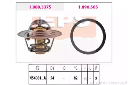1.880.334 EPS Термостат, охлаждающая жидкость 1.880.334 EPS Термостат, охлаждающая жидкость
