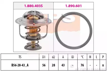 1.880.403 EPS Термостат, охлаждающая жидкость 1.880.403 EPS Термостат, охлаждающая жидкость