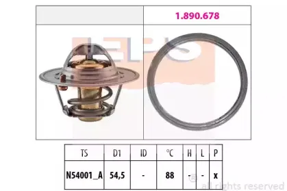 1.880.787 EPS Термостат, охлаждающая жидкость 1.880.787 EPS Термостат, охлаждающая жидкость