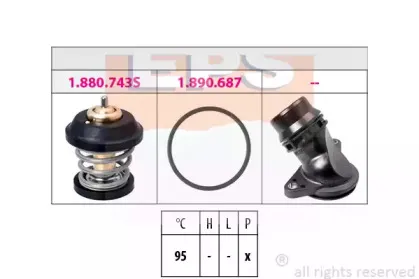 1.880.799K EPS Термостат, охлаждающая жидкость 1.880.799K EPS Термостат, охлаждающая жидкость