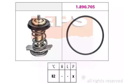 1.880.842 EPS Термостат, охлаждающая жидкость 1.880.842 EPS Термостат, охлаждающая жидкость