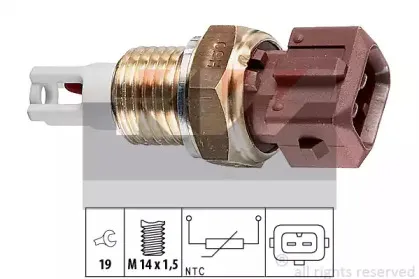 494 016 KW Датчик, температура впускаемого воздуха 494 016 KW Датчик, температура впускаемого воздуха