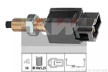 510 169 KW Выключатель фонаря сигнала торможения 510 169 KW Выключатель фонаря сигнала торможения