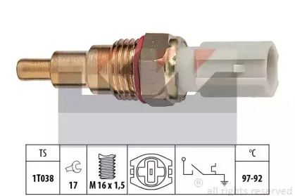 550 189 KW Термовыключатель, вентилятор радиатора 550 189 KW Термовыключатель, вентилятор радиатора
