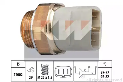 550 626 KW Термовыключатель, вентилятор радиатора 550 626 KW Термовыключатель, вентилятор радиатора
