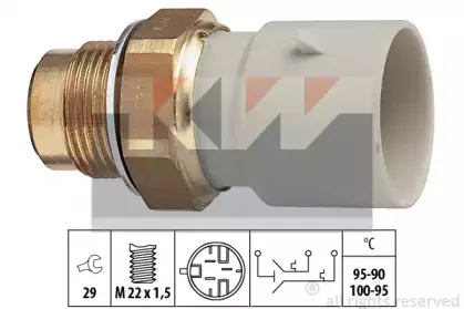 550 676 KW Термовыключатель, вентилятор радиатора 550 676 KW Термовыключатель, вентилятор радиатора